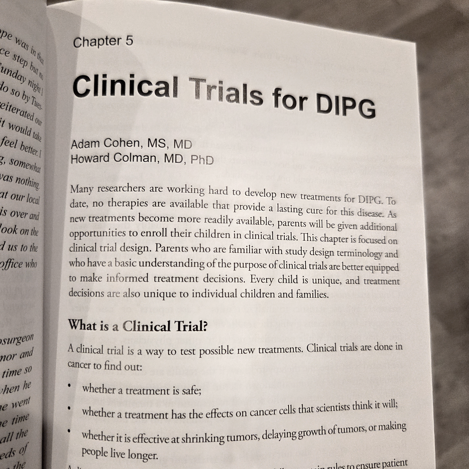 Understanding the Journey, a Parent's guide to DIPG