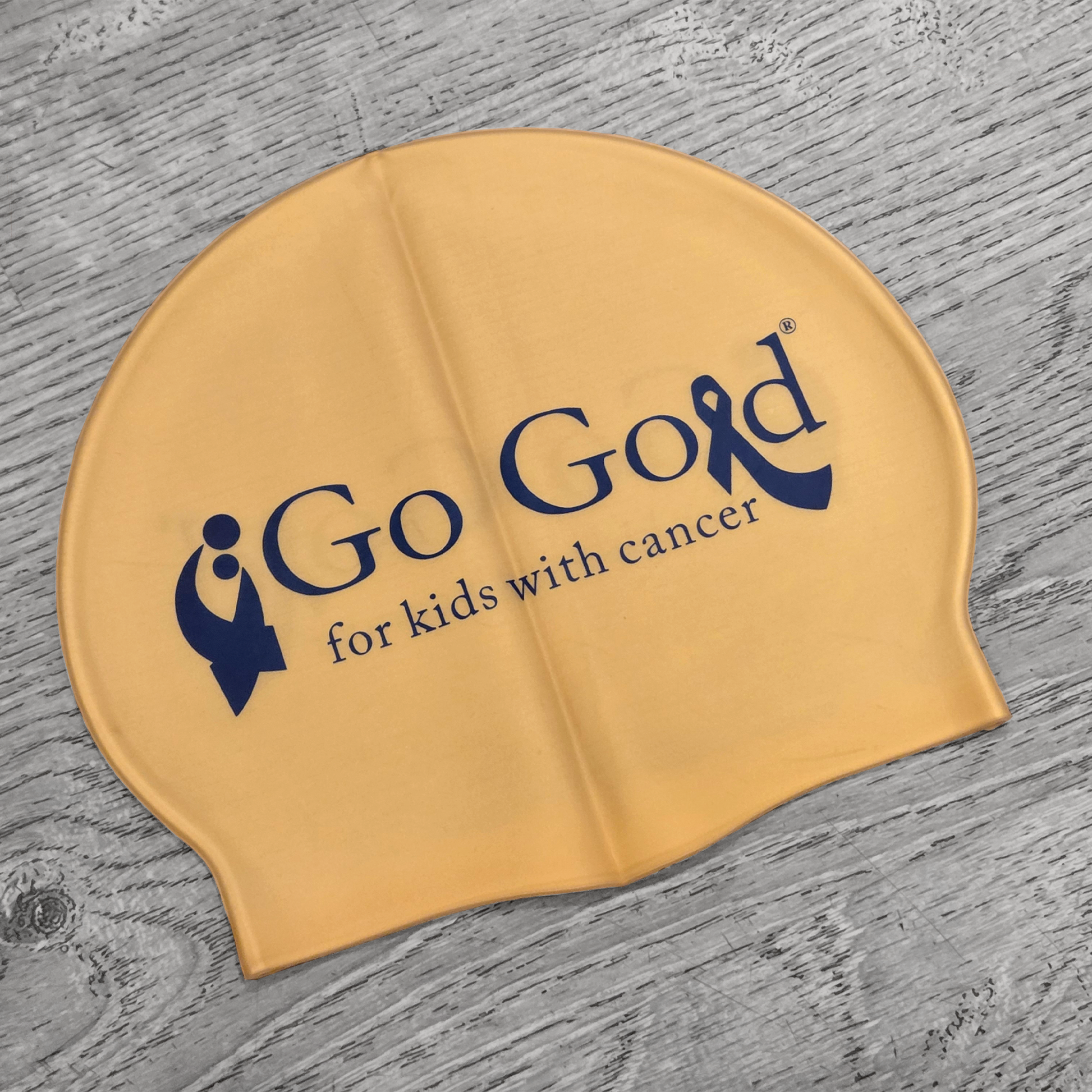 Go Gold® for Kids with Cancer Swim Cap