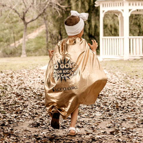 Go Gold for Kids with Cancer® Cape