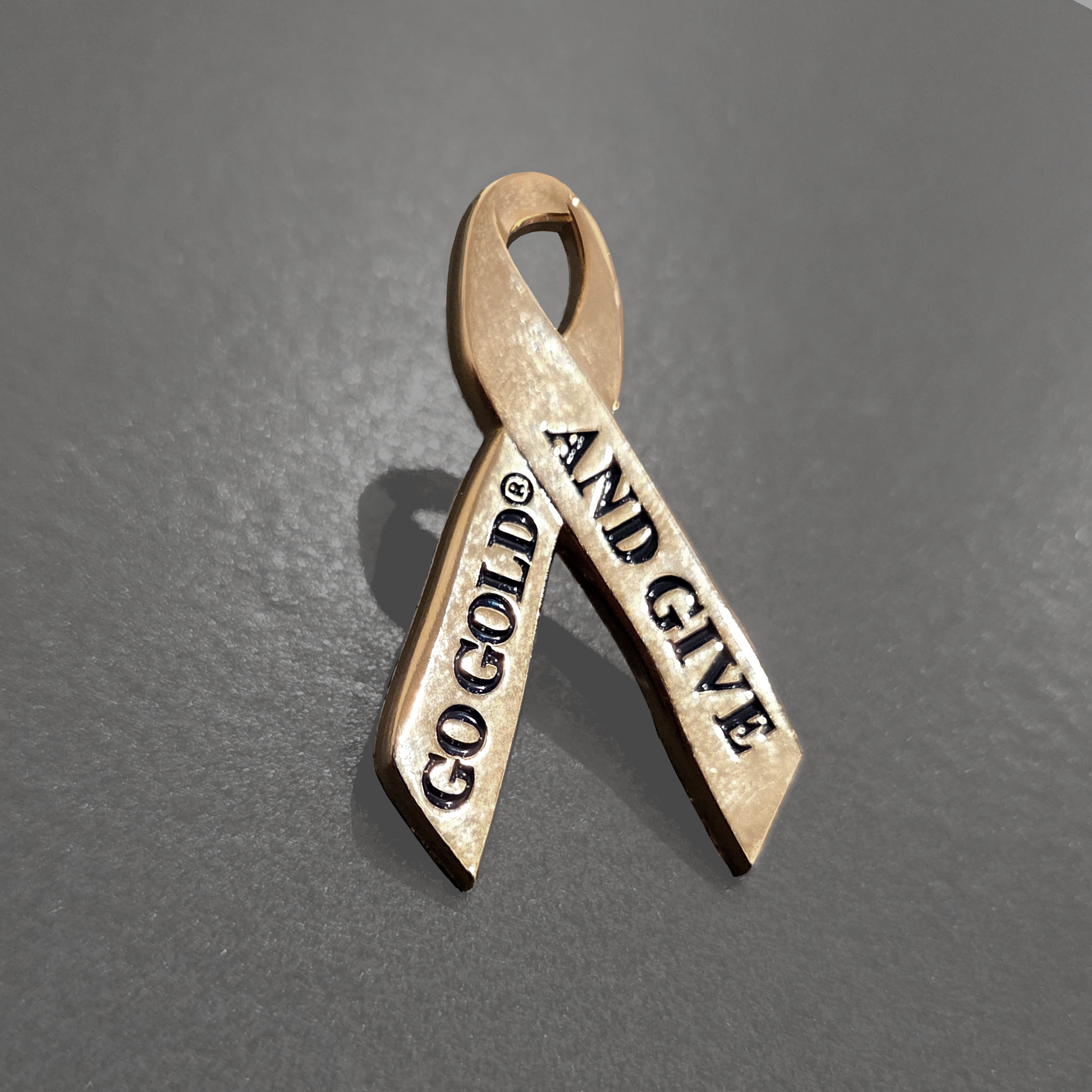 Go Gold® and Give Lapel Pin