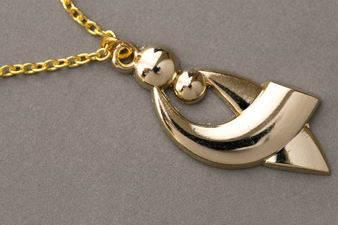 ACCO Logo Charm Necklace in Gold