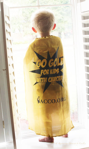 Go Gold for Kids with Cancer® Capes